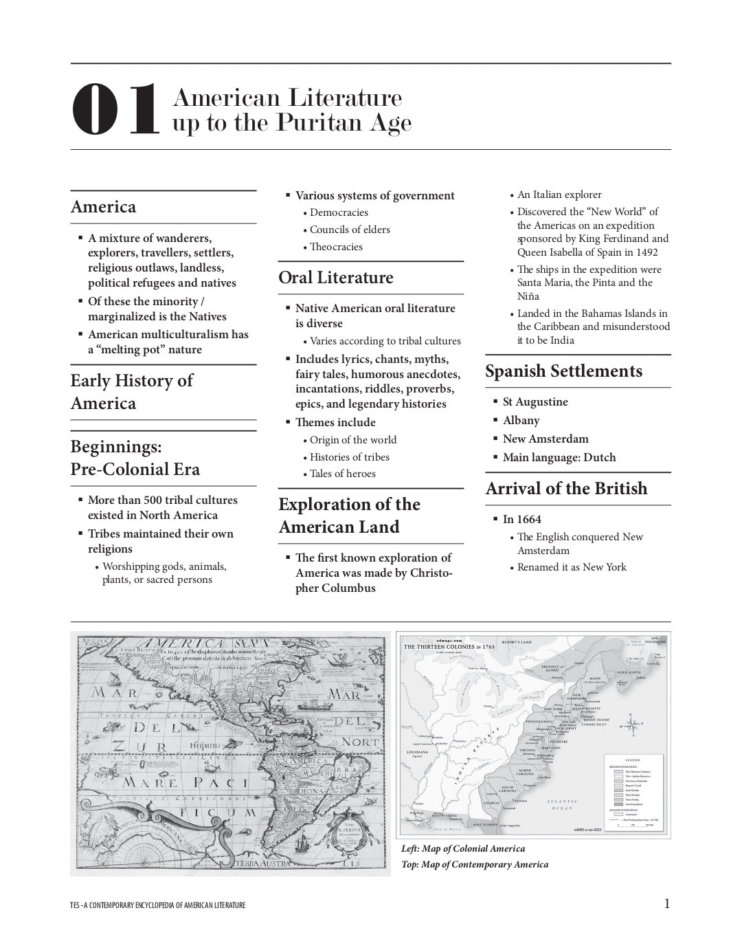 A Contemporary Encyclopedia of the Literature of the Americas Volume 1 – Vallath Books